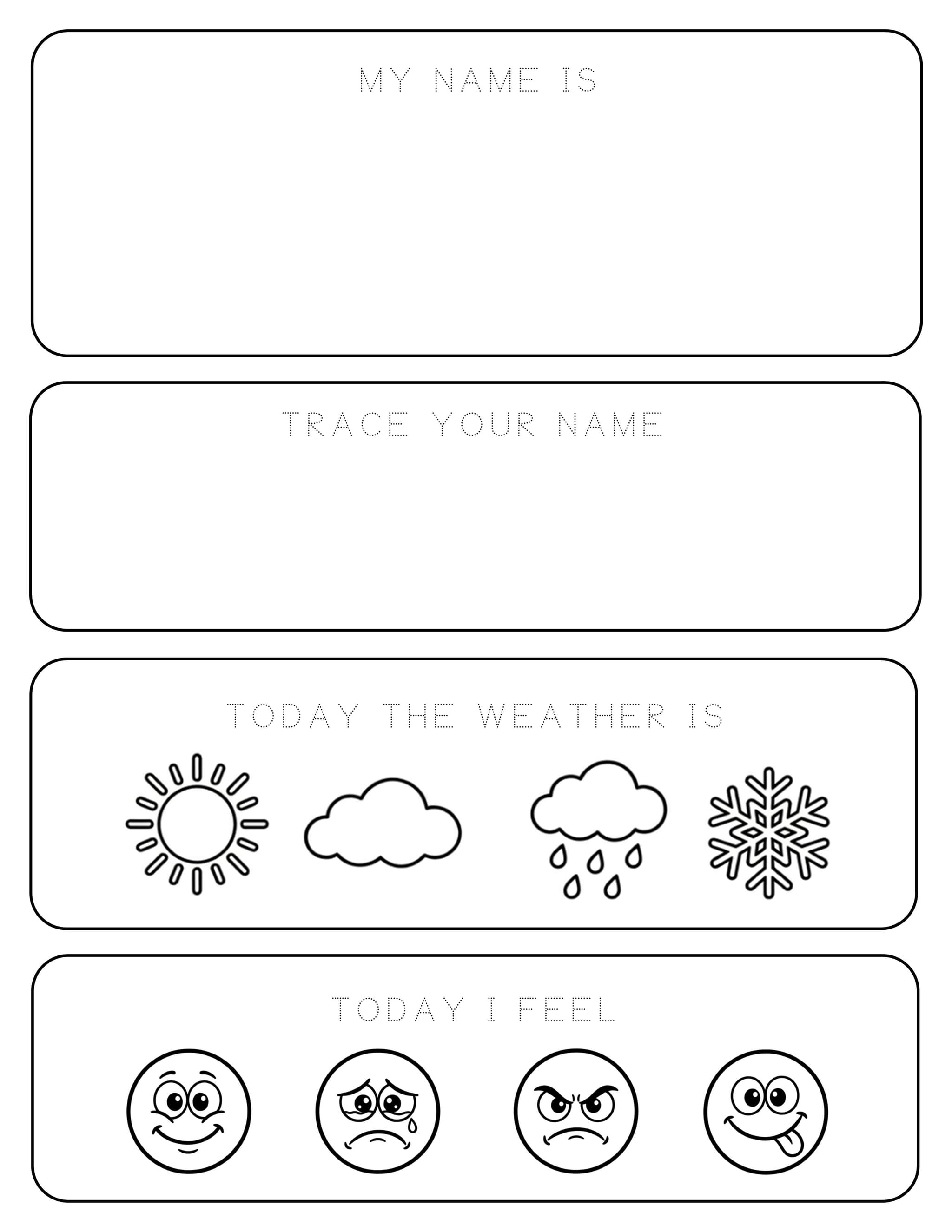 Personalized Tracing Worksheet
